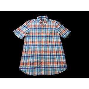 Vineyard Vines S On The Go Performance Plaid Button Down Shirt Golf Prep Top EUC